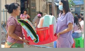 Donation to Earthquake Affected People in Pyimana, Nay Pyi Taw