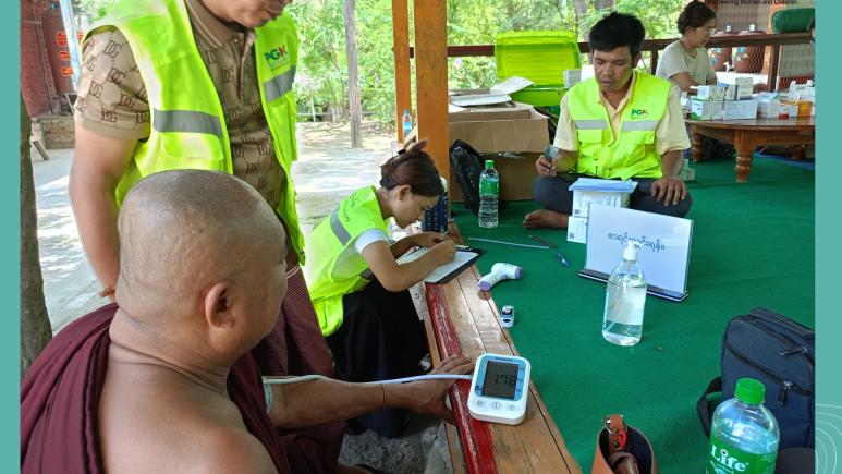 ငလျင်ဒဏ်ခံစားခဲ့ရသော စစ်ကိုင်းတိုင်းဒေသကြီး၊ စစ်ကိုင်းမြို့တွင် mobile clinic ကျန်းမာရေးစောင့်ရှောက်မှုပေးခြင်း (Batch 4)