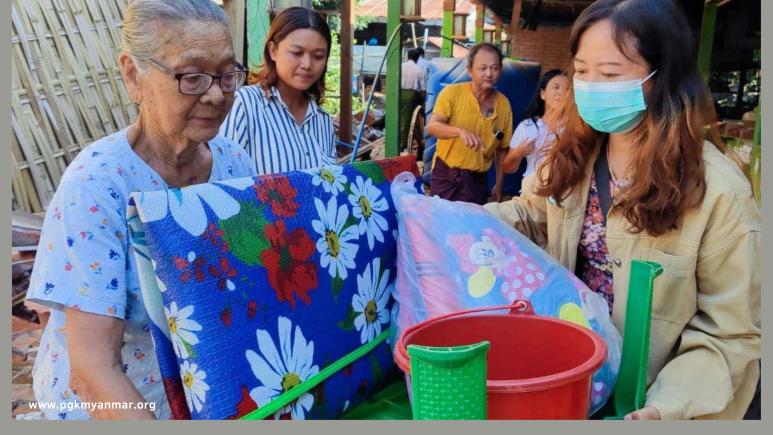 Donation to Earthquake Affected People in Pyimana, Nay Pyi Taw