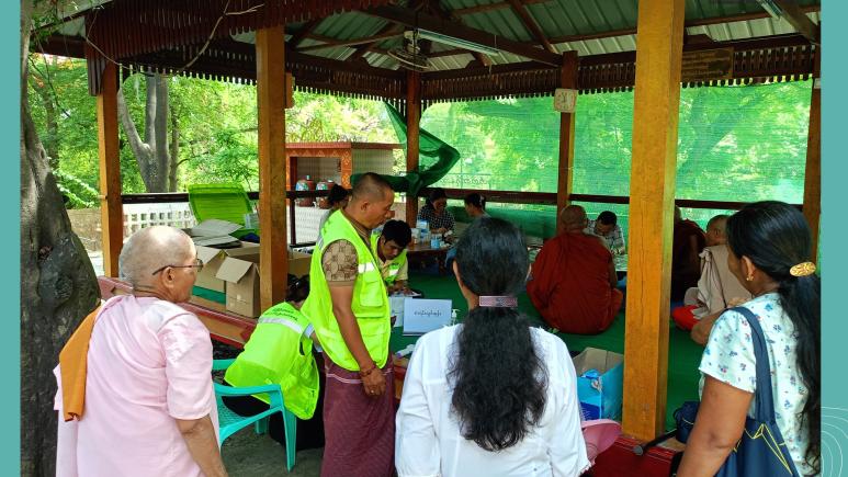 ငလျင်ဒဏ်ခံစားခဲ့ရသော စစ်ကိုင်းတိုင်းဒေသကြီး၊ စစ်ကိုင်းမြို့တွင် mobile clinic ကျန်းမာရေးစောင့်ရှောက်မှုပေးခြင်း (Batch 4)
