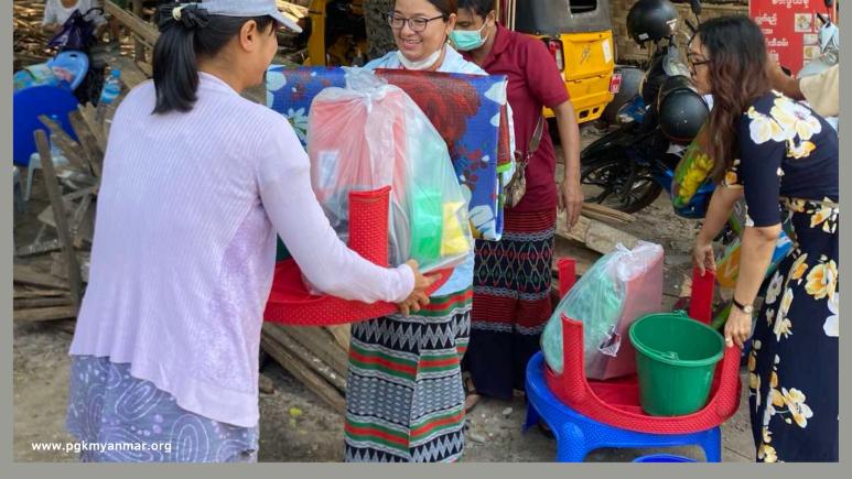Donation to Earthquake Affected People in Pyimana, Nay Pyi Taw