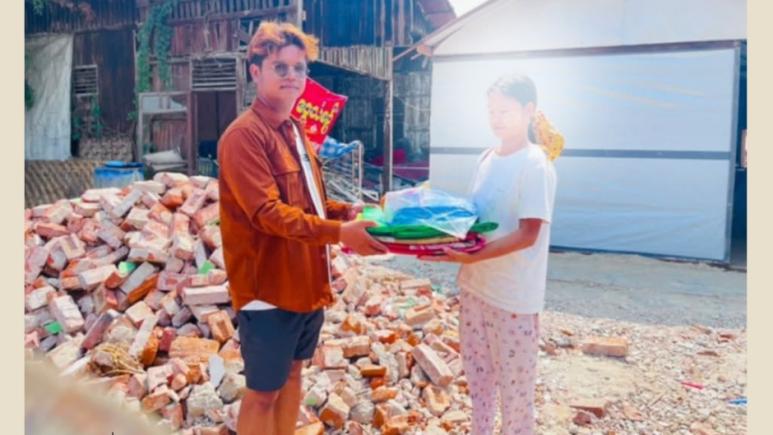 ငလျင်ဒဏ်ခံစားနေရသော စစ်ကိုင်းတိုင်းသို့ ပြည်ကြီးခင်အသင်း သွားရောက်လှူဒါန်းခြင်း (ဒုတိယအကြိမ်)