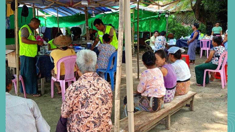 ငလျင်ဒဏ်ခံစားခဲ့ရသော စစ်ကိုင်းတိုင်းဒေသကြီး၊ စစ်ကိုင်းမြို့တွင် mobile clinic ကျန်းမာရေးစောင့်ရှောက်မှုပေးခြင်း (Batch 4)