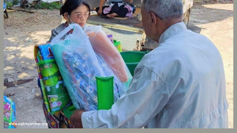 Donation to Earthquake Affected People in Pyimana, Nay Pyi Taw