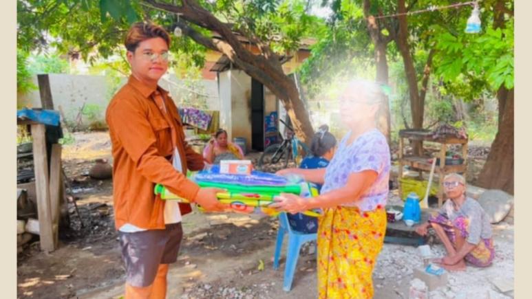 ငလျင်ဒဏ်ခံစားနေရသော စစ်ကိုင်းတိုင်းသို့ ပြည်ကြီးခင်အသင်း သွားရောက်လှူဒါန်းခြင်း (ဒုတိယအကြိမ်)