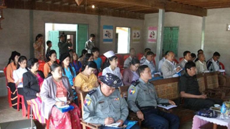 Advocacy meeting local authority, stakeholder for the Project activities at Pin TaYa women friendly centre. ( VAW project at Pin Ta Ya Township) 