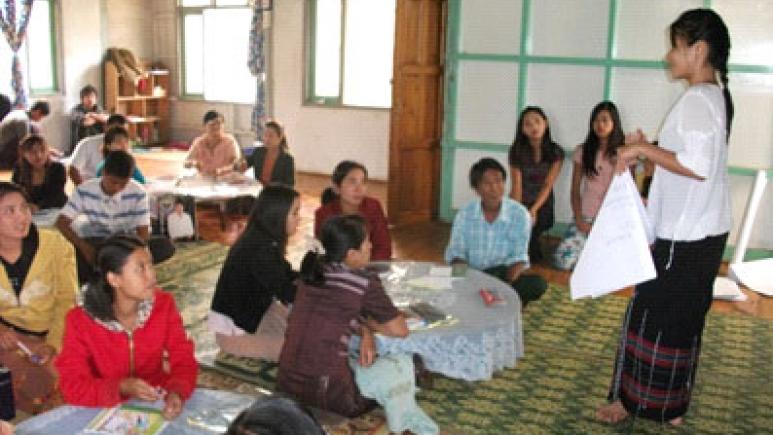 TOT training for Community Support Groups member at Pin Ta Ya women friendly centre.