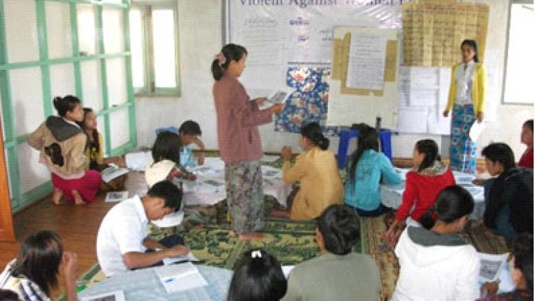 TOT training for Community Support Groups member at Pin Ta Ya women friendly centre.