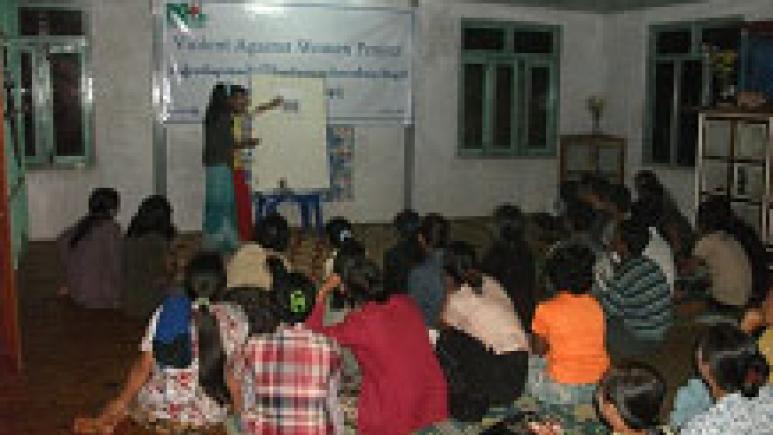 Community awareness session ( Late Evening/Night  ) at Pindaya .