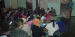 Awareness Activities with Women at DIC. Hopone .Commuinity Awareness session ( Late Evening) at Hopone Township.